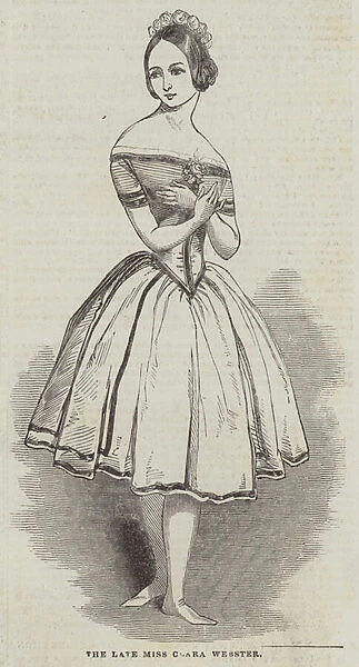 The late Miss Clara Webster (engraving)