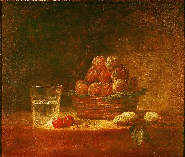 Still Life of Fruit and a Glass, 1759 (oil on canvas)
