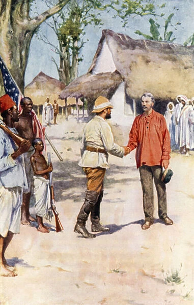 Livingstone and Stanley at Ujiji