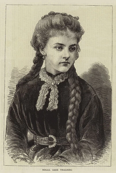 Mademoiselle Zare Thalberg (engraving)