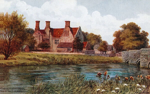 Manor House, Wool, (Tess of the D Urbervilles) (colour litho)