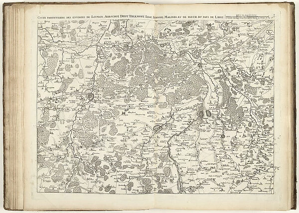 Map of Brabant, 1706 (engraving)