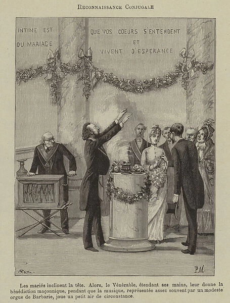 Masonic wedding (engraving)