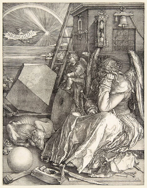 Melencolia I by Albrecht Durer (1471-1528) on of his 3 master engravings completed