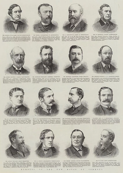 Members of the New House of Commons (engraving)