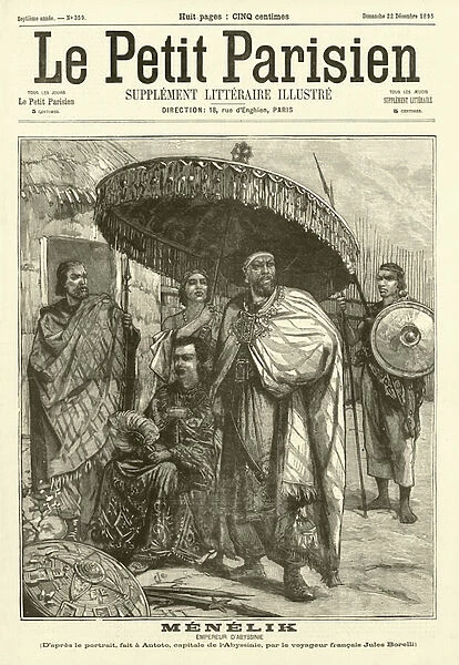 Menelik, Emperor of Abyssinia (engraving)