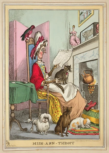 Miss-Ann-Thropy, published by Thomas McLean, London (coloured etching)
