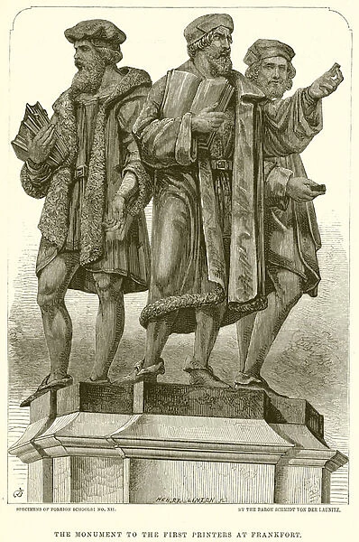 The Monument to the First Printers at Frankfort (engraving)