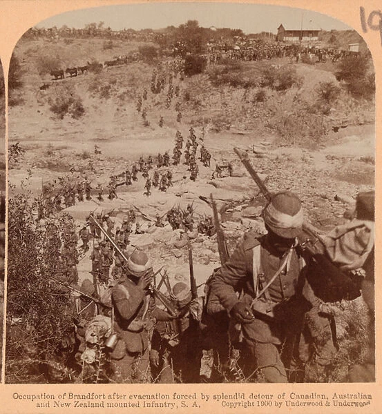 Occupation of Brandfort, South Africa, 1899 (b  /  w photo)