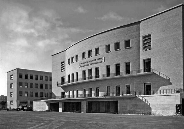 Palace of the Rectorate, Sapienza University in Rome, 1935 (b  /  w photo)