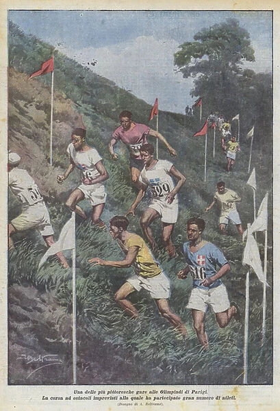 One of the most picturesque races at the Paris Olympics (colour litho)