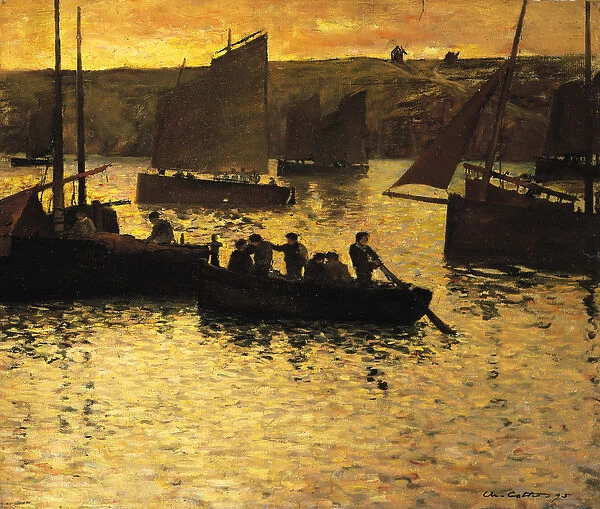 In the Port, 1895 (oil on canvas)