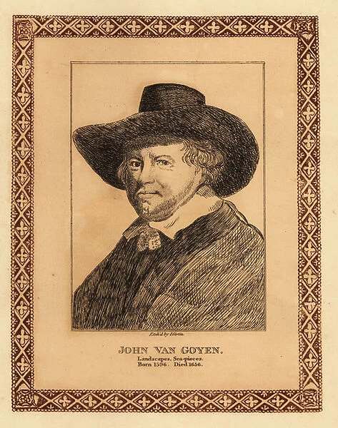 Portrait of Jan van Goyen, 1817 (etching)