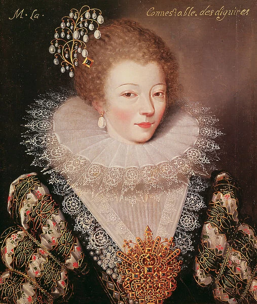 Portrait of Marie Vignon (c. 1576-1657) (oil on canvas)