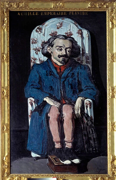 Portrait of the painter Achille Emperaire (1829-1898) Painting by Paul Cezanne (1839-1906