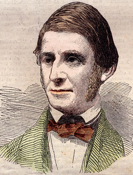 Portrait of Ralph Waldo Emerson (1803-1882), essayist, philosopher, American poet