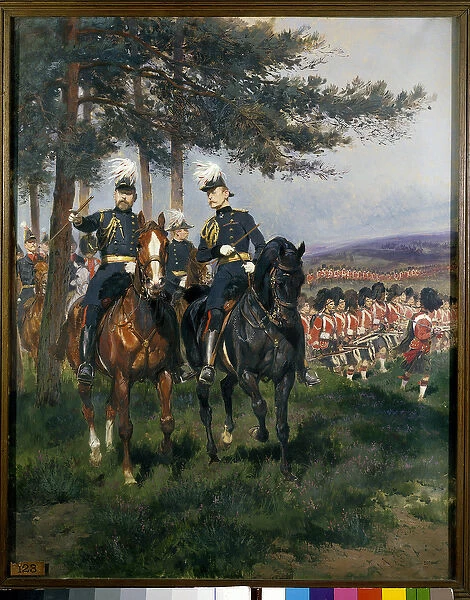 The Prince of Wales and the Duke Arthur of Connaught at the Manoeuvres of Aldershot