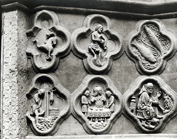 Quatrefoils with the Signs of the Zodiac and the Labours of the Year