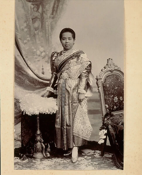 Queen Saovabha Bongsri, 1890 (b  /  w photo)