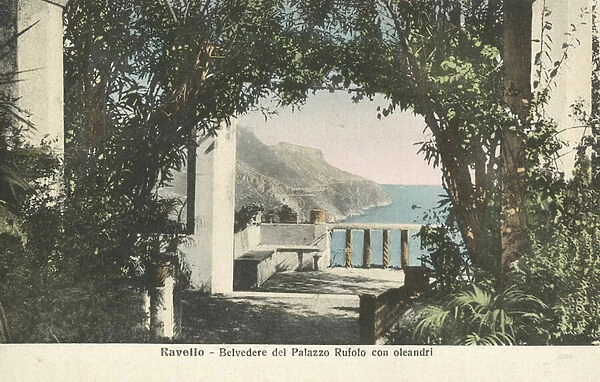 Ravello, Italy, Belvedere of the Palazzo Rufolo (colour photo)
