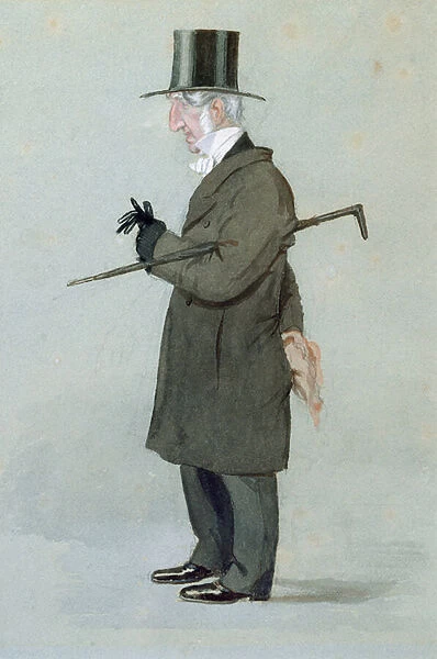 Revd. J. E. Sewell, Warden, from Vanity Fair, 1894 (w  /  c & pencil on paper)