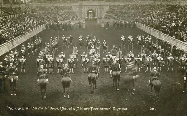 Romans in Britain, Royal Navy and Military Tournament, Olympia (b  /  w photo)