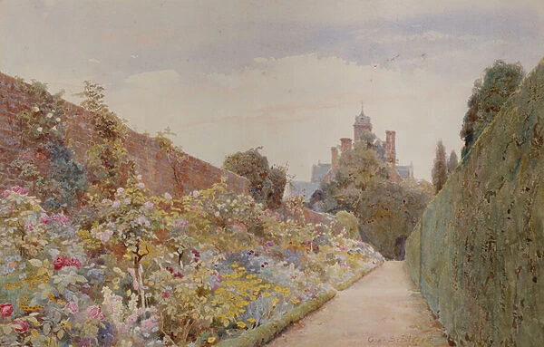 The Rose Walk at Mynthurst, c. 1940 (pencil and w  /  c)