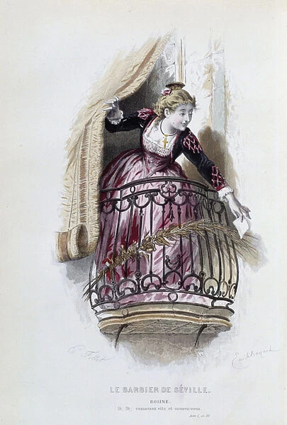 Rosine in 'The Barber of Seville'by Pierre Augustin Caron de Beaumarchais