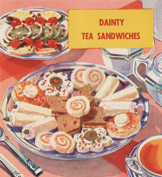 Sandwiches: For A Dainty Tea, 1931 (screen print)