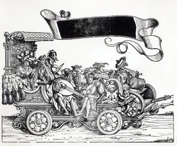 Scene from Maximilians Triumphal Procession, c. 1516-18 (woodcut)