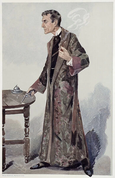 Sherlock Holmes, Cartoon from 'Vanity Fair'of the Actor William Gillette