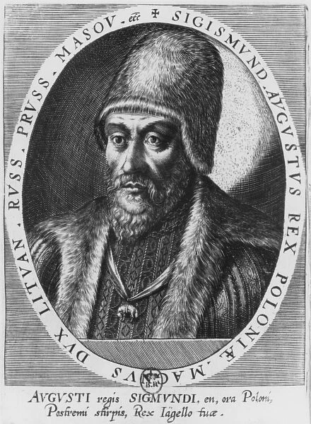 Sigismund II Augustus, King of Poland and Grand Duke of Lithuania (engraving)