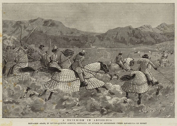 A Skirmish in Abyssinia (engraving)