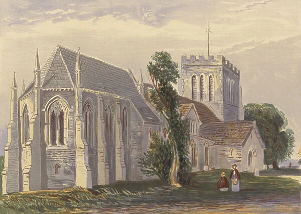 St Mary, Madley, Herefordshire (colour litho)