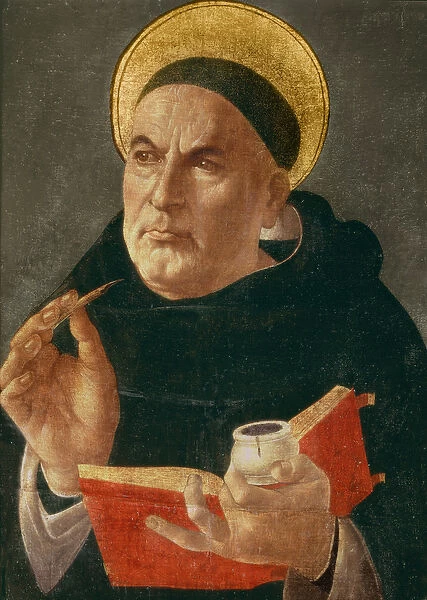 St. Thomas Aquinas (oil on panel)
