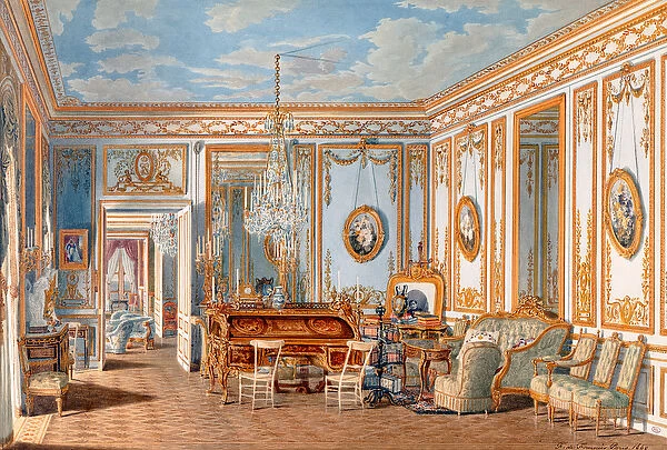 The Study of the Empress Eugenie at Saint-Cloud, 1860 (w  /  c on paper)