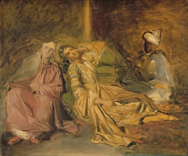 Study for the Interior of a Harem (oil on canvas)
