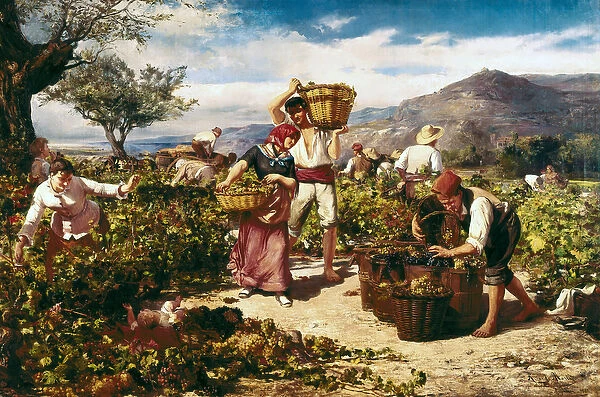 'The harvest'by Ricardo Marti i Aguilo (1868-1936), 1881. Painting