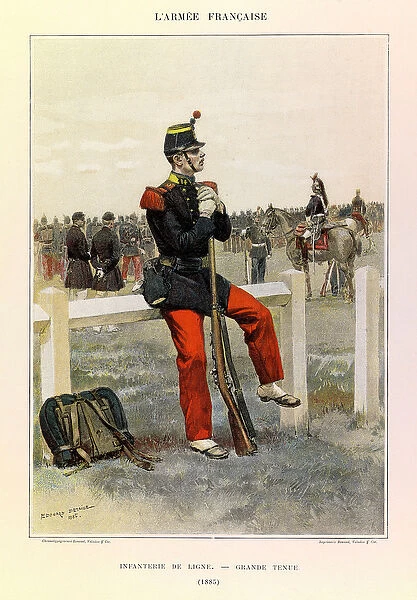 Types and uniforms of the French Armee of Captain Jules Richard