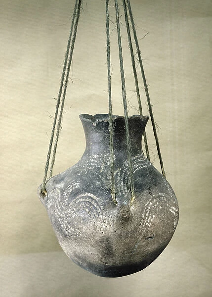Vessel with a ribbon-style decoration, from Belloye-sur-Somme, Danubian Neolithic, c
