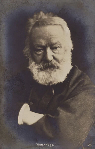 Victor Hugo (1802-1885), French poet, novelist and dramatist (b  /  w photo)