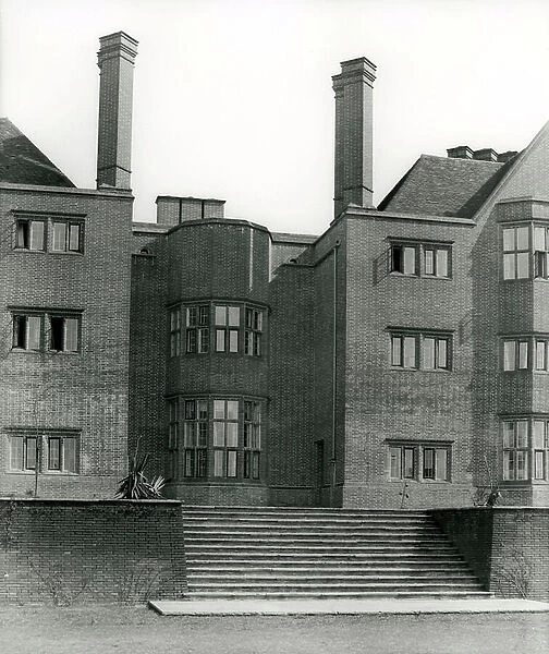 View of the south front at New Place in 1910, from The English Manor House (b / w photo)