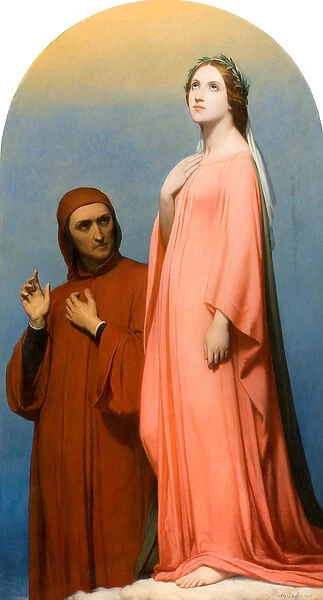 The Vision: Dante and Beatrice, 1846 (oil on canvas)