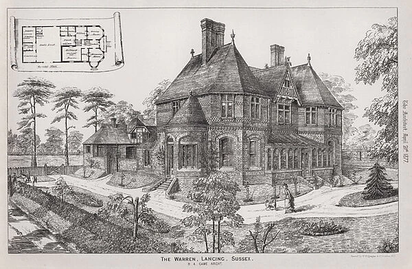 The Warren, Lancing, Sussex (engraving)