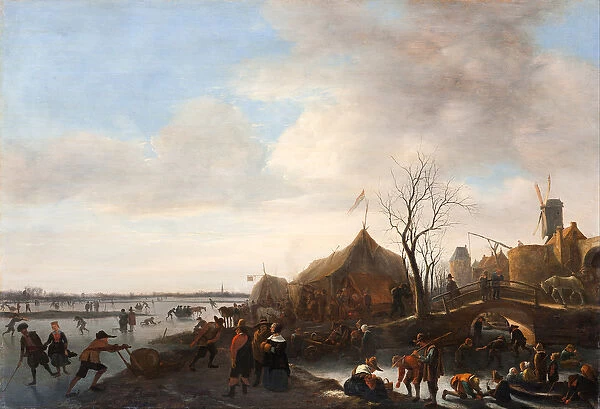 Winter Scene, c. 1650 (oil on panel)