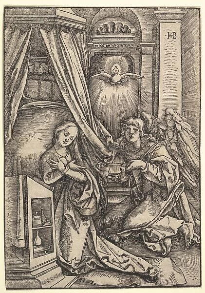 Annunciation 1514 Woodcut Sheet 8 11  /  16 6 1  /  16