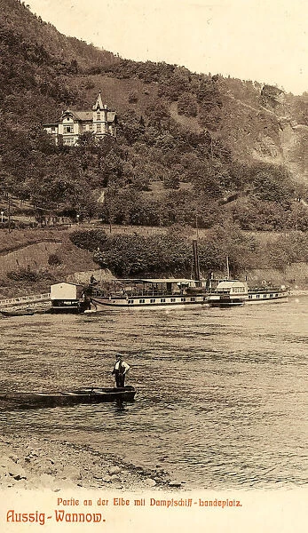 Aussig ship 1894 Elbe Usti nad Labem