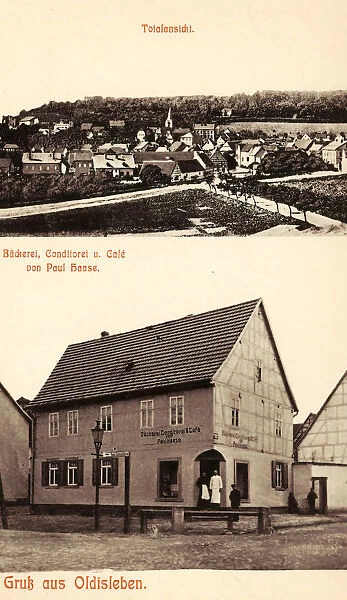 Bakeries Thuringia Multiview postcards Timber framed houses