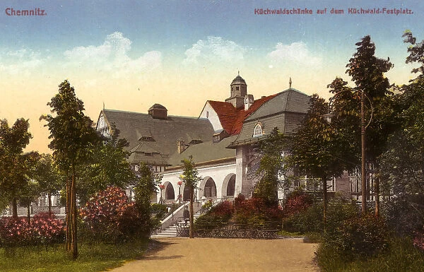 Buildings Chemnitz Restaurants 1912 Küchwaldschanke