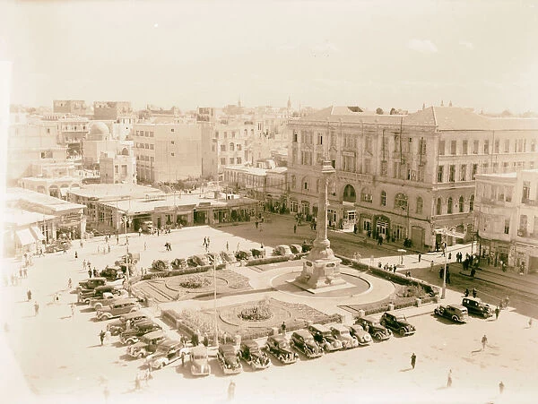 City square Damascus Syria 1920